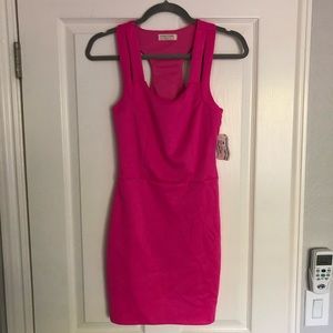 NWT Fuchsia/Hot Pink Racerback Club Dress